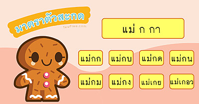 มาตราตัวสะกด ภาษาไทย - Tewfree